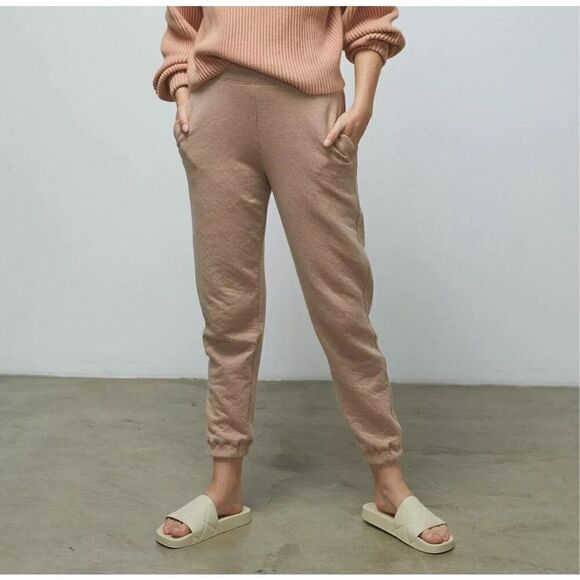 Lunya Restore Double Faced Pants Otium Tan Heather NEW - Picture 1 of 9